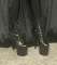 Botki Lakierowane Czarne - POLE DANCE - 28cm